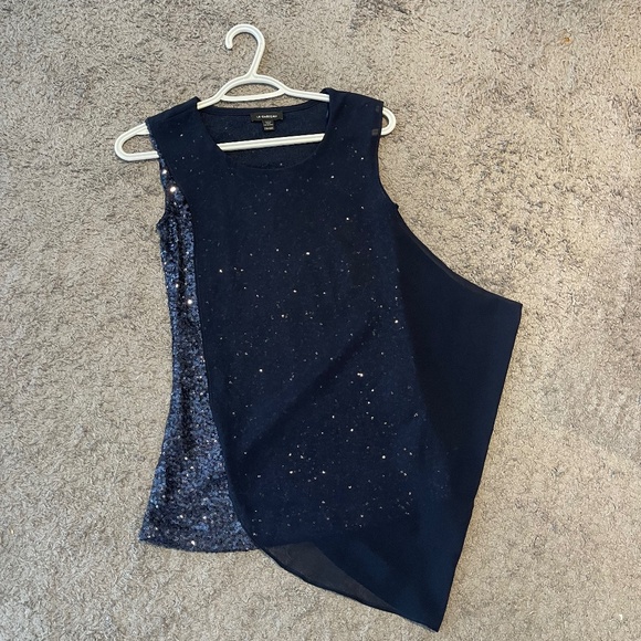 Le château stylish blouse in dark blue - Picture 1 of 5